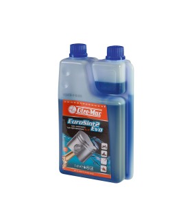 OLIO MISCELA 2T OLEO-MAC EUROSINT 2EVO CON DOSATORE, FLACONE 1 LT,JASO FD ISO L-EGD -3555019A-